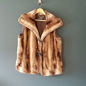 Faux fur vest